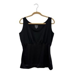 Spanx Shaper Womens 2X Tank Top Hide & Sleek Shapewear Smoothing Shaping Black